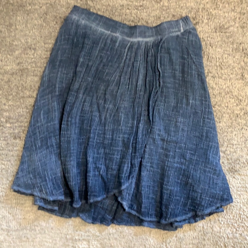 Anthropologie blue skirt